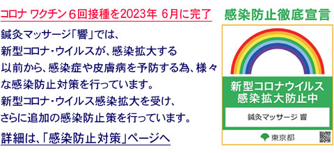東京 目黒駅 徒歩2分 鍼灸マッサージ 響 うつ病 鬱 自律神経 更年期 肩こり 頭痛 神経痛 しびれ 鍼治療 日曜祝日開院 Acupuncture Massage Hibiki Meguro Shinagawa Sirokane Ebisu Tokyo